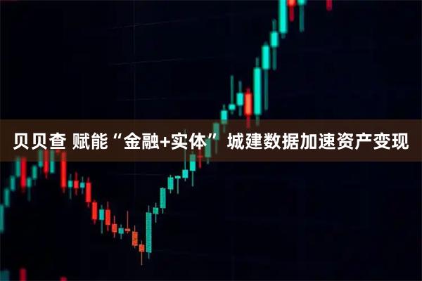 贝贝查 赋能“金融+实体” 城建数据加速资产变现